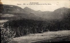 CPA L'Auvergne Cantal La Vallee du Falgoux et le Puy Mary 