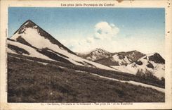 CPA Les plus Jolis Paysages du Cantal Le Griou l'Usclade et le Griounet Vue prise du Col de Rombiere