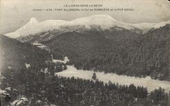 CPA Li Lioram sous la Neige Font Allangon le Col de Rombiere et le Puy Griou 