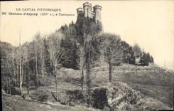 CPA Le Cantal Pittooresque Chateau d'Anjony Tournemirc 