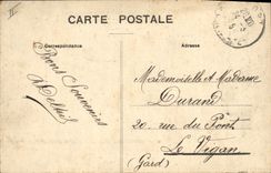 CPA l'Auvergne Cantal Vallee de Mandailles Le Puy Mary vu de la Route avant l'arruvee a Benech