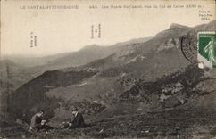 CPA Le Cantal Pittoresque Les Monts du Cantal vue du Col de Cabre 