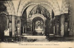 CPA Notre Dame du Laus Hautes Alpes Interieur de la Basilique 