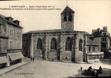 CPA Montlucon Eglise Notre Dame Renfermant un tryptique de la meme epoque d'une grande valeur 