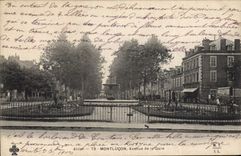 CPA Allier Mountlucon Avenue d la Gare 