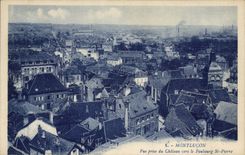 CPA Montlucon Vue prise du Chateau vers le Faubourg St Pierre 