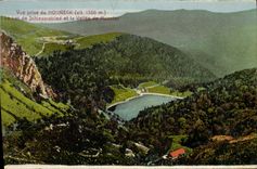 CPA Vue prise du Hohneck Le Lac de Schiessrotried et la Vallee de Munster 