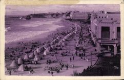 CPA La Cote Basque Biarritz Vue d'ensemble de la grande plage