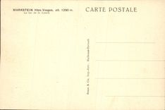 CPA Markstein Htes Vosges Le lac de la Launch