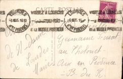 CPA Lourdes La Basilique vue du Chateau Fort 