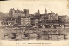CPA Pau Panorama et Pont de Jurancon 