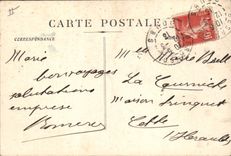 CPA Nimes Jardin de la Fontaine Les Bains Romains 