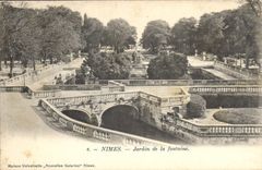 CPA Nimes Jardin de la Fontaine 