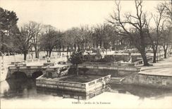 CPA Nimes Jardin de la Fontaine 