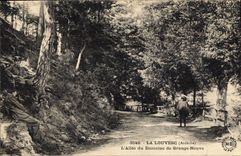 CPA La Louvesc Ardeche l'Allee du Domaine de Grande Neuve 