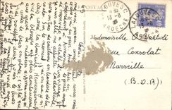 CPA La Louvesc Ardeche l'Arrivee par la route d'Annonay