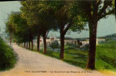 CPA La Louvesc Le Boulevard des Elegants et la Ville 