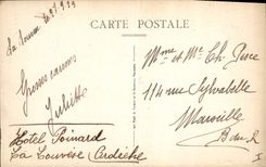 CPA La Louvesc Route sous bais Chemin don Sept Fayards 