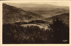 CPA La Louvesc Ardeche Panorama sur la Vallee pris du Mont Besset perspective du Col des Marchands 