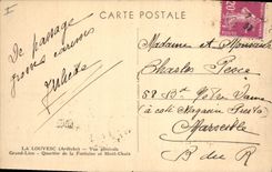 CPA La Louvesc Ardeche Vue generale Grand Lieu Quartier de la Fontaine en Mont Chaix