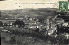 CPA La Louvesc Ardeche Vue generale prise a vol d'Oiseau 