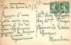 CPA Vals les Bains Etablissement Thermal Source Souveraine Cour Interieure