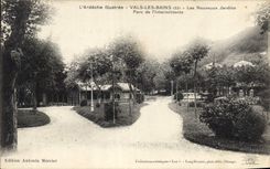 CPA l'Ardeche Illustree Vals les Bains Les Nouveaux Jardins Parc de l'Intermittente 