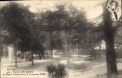 CPA Vals les Bainsv La Source Intermittente et le nouveau Parc 