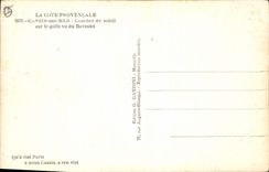 CPA La Cote provencale Cassis sur Mer Coucher de soleil sur le golfe vu du Revestel