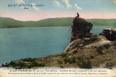 CPA Les Htes Cevennes Illustree Lac d'Issarles Le Sphinx Curieux Rocher tombans a pic sur les eaux 