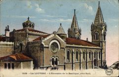 CPA La Louvesc l'Ensemble de la Basilique Cote Sud 