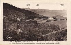CPA La Louvesc Ardeche Vue parnoamique prise de Rochelipe 