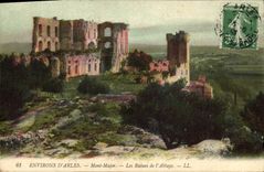 CPA Environs d'Arles Mont Majour les Ruines de l'Abbaye 