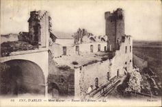 CPA Env d'Arles Mont Major Ruines de'l'Abbaye 
