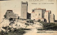 CPA Montmajour le Cloitre vu de la Route 