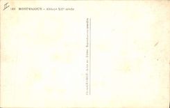 CPA Montmajour Abbaye XII siecle Berger Moutons Ane Mule