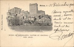 CPA Arles Ruines de Montmajour Cloitre et chateau pres Arles 