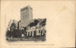 CPA Montmajour la chapelle de Saint Cesaire et la Tour 