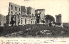 CPA Environs d'Arles Mont Major les Ruines de l'Abbaye 