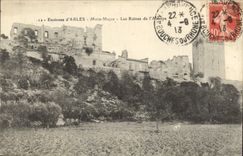 CPA Environs d'Arles Mont Major les Ruines de l'Abbaye 