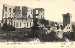 CPA Environs d'Arles Mont Major Ruines de l'Abbaye 