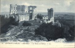 CPA Environs d'Arles Mont Major les Ruines de l'Abbaye 