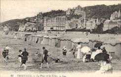 CPA Trouville la plage et les Villas 