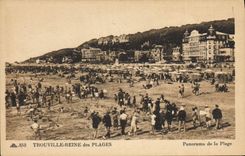 CPA Trouville Reine des Plages Panorama de la plage