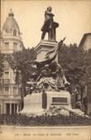 CPA Nice la statue de Gambetta 