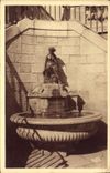 CPA Grasse Alpes Maritimes Fontaine du Thouron 