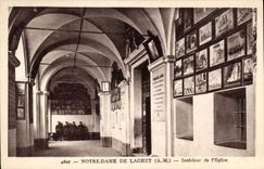 CPA Notre Dame de Laghet A M interieur de l'eglise 