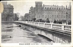 CPA Paris Inonde Janvier 1910 Pont du Change 
