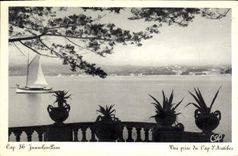 CPA Juan les Pins vue prise du Cap d'Antibes 