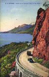 CPA Esterel Route de la Corniche d'Or le Cap Roux 